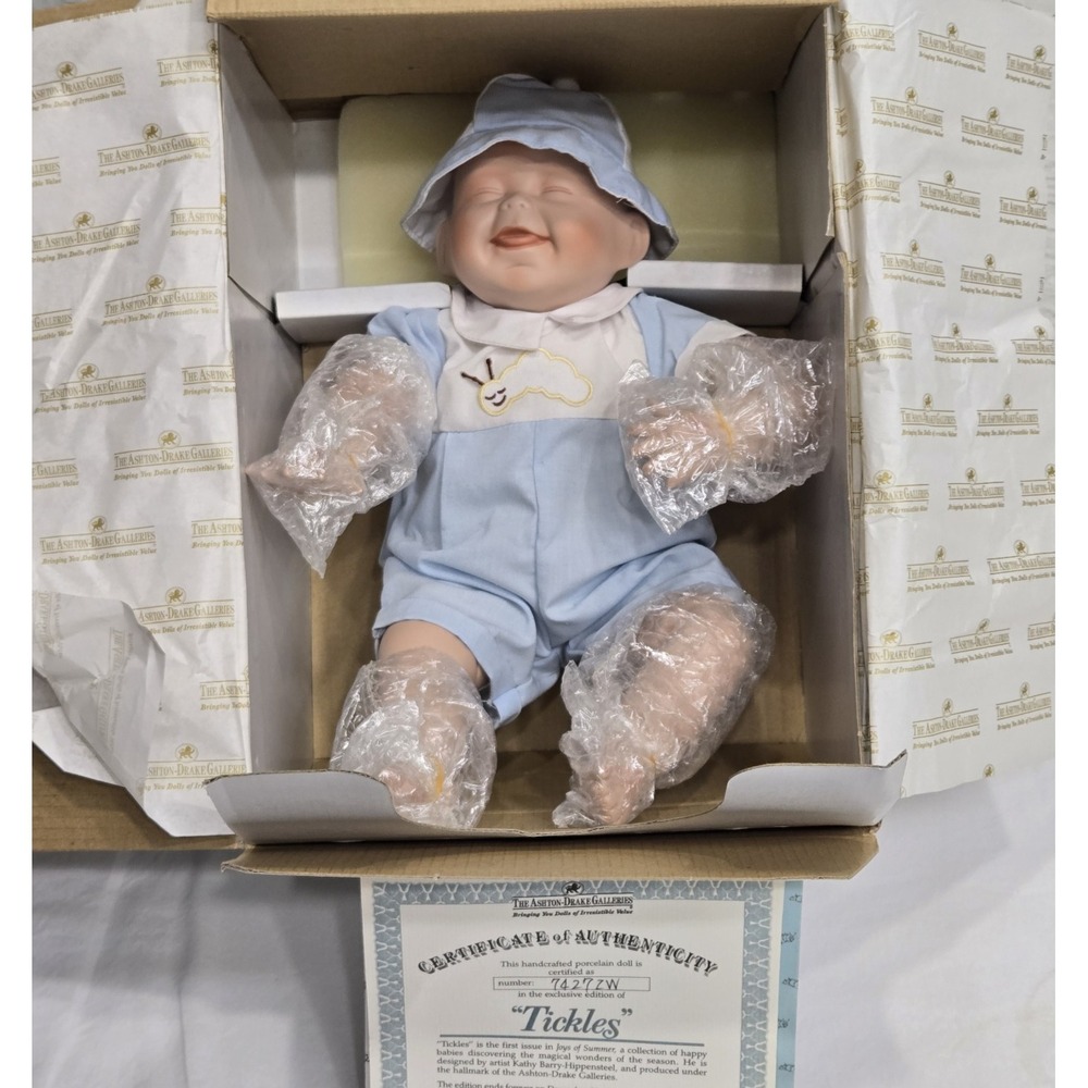 Ashton Drake "Tickles" Reborn Doll Joys of Summer 12" Boy Baby Doll 1992